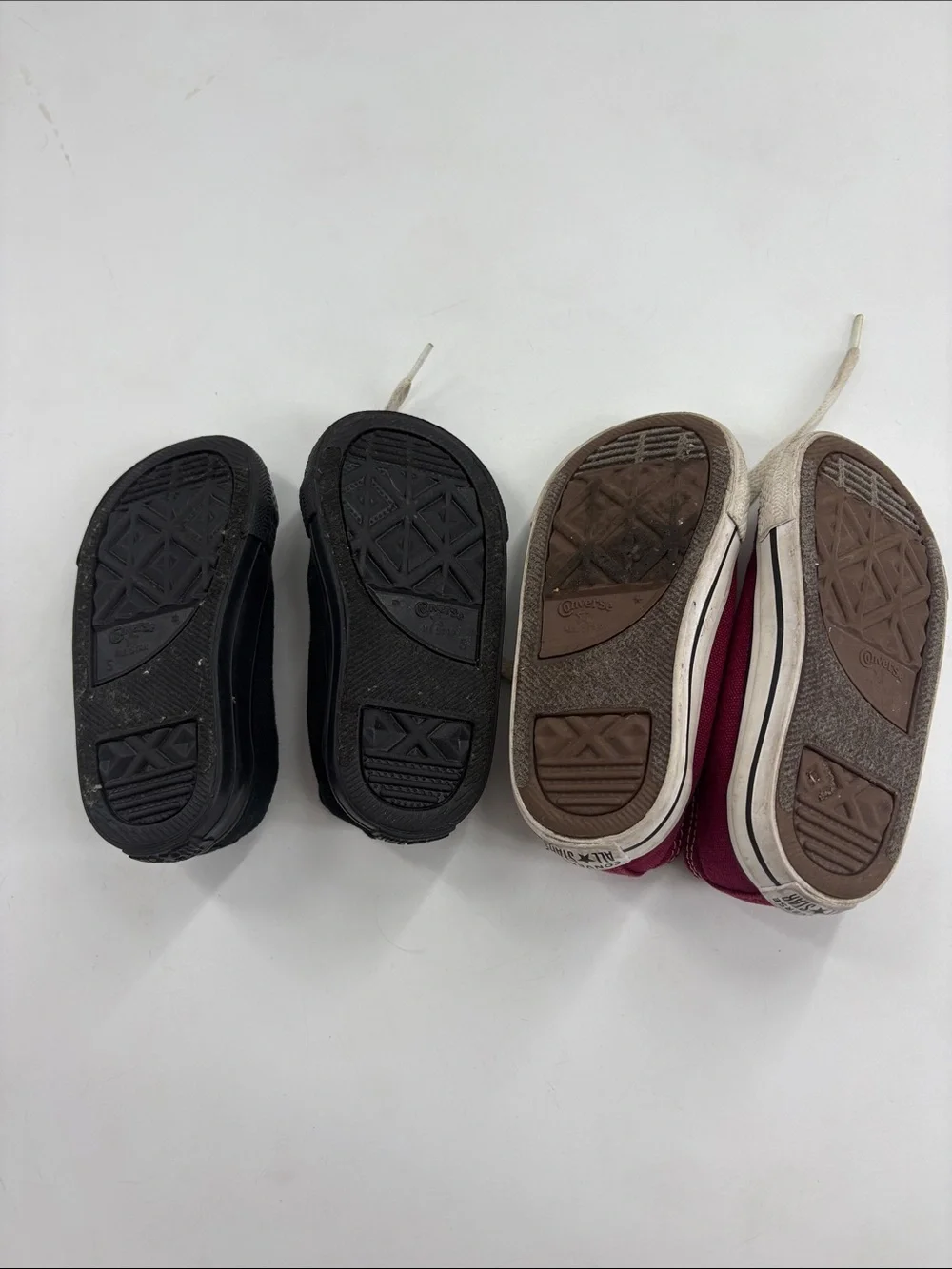 Converse baby Canvas Sneakers – Black Sz 5 & Burgundy Sz 6